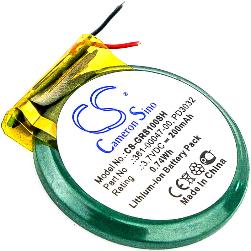 3.7V, 200mAh, Li-ion Battery fits Garmin, Approach S1, Forerunner 110, 0.74Wh