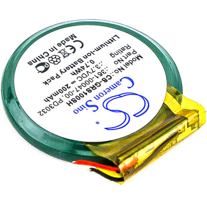 3.7V, 200mAh, Li-ion Battery fits Garmin, Approach S1, Forerunner 110, 0.74Wh