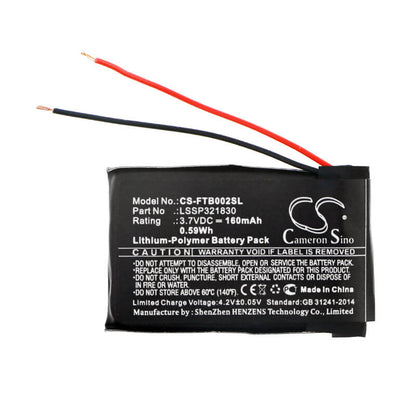 3.7V, 160mAh, Li-Polymer Battery fits Fitbit, Blaze, Fb502, 0.592Wh