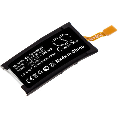 3.85V, 200mAh, Li-Polymer Battery fits Samsung, Gear Fit 2 Pro, Sm-r365, 0.77Wh