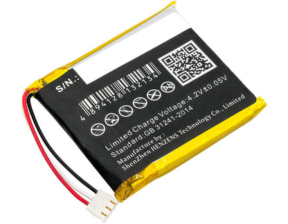 3.8V, 450mAh, Li-Polymer Battery fits Codio, K8, T8, 1.71Wh