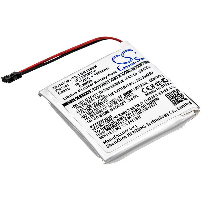 3.7V, 150mAh, Li-Polymer Battery fits Tomtom, Spark 3, 0.555Wh