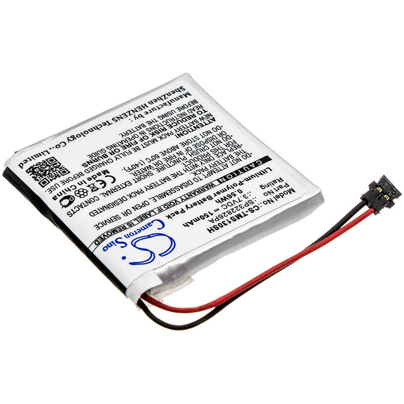 3.7V, 150mAh, Li-Polymer Battery fits Tomtom, Spark 3, 0.555Wh