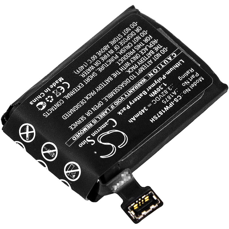 3.82V, 340mAh, Li-Polymer Battery fits Apple, A1861, Watch Series 3 42mm, 1.2988Wh