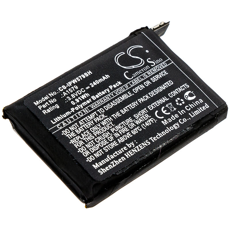 3.8V, 240mAh, Li-Polymer Battery fits Apple, Iwach 1 42mm, Watch 1st Gen 42mm, 0.912Wh