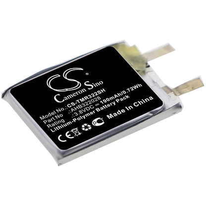 3.8V, 190mAh, Li-Polymer Battery fits Tomtom, Runner Cardio, 0.722Wh