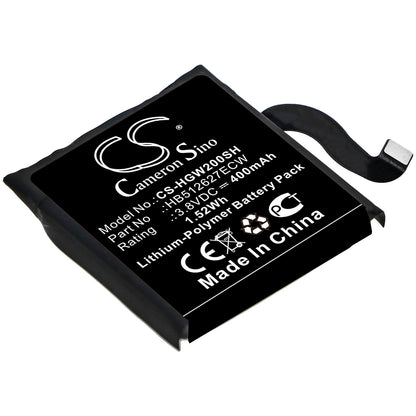 3.8V, 400mAh, Li-Polymer Battery fits Huawei, Watch 2 4g, Watch 2 Pro 4g, 1.52Wh