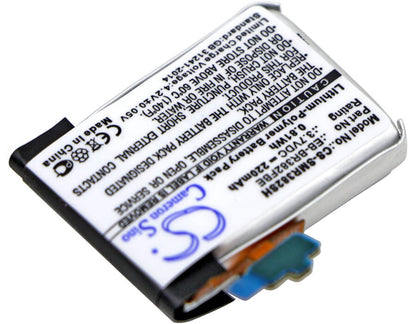 3.7V, 220mAh, Li-Polymer Battery fits Samsung, Gear Live, Sm-r382, 0.814Wh