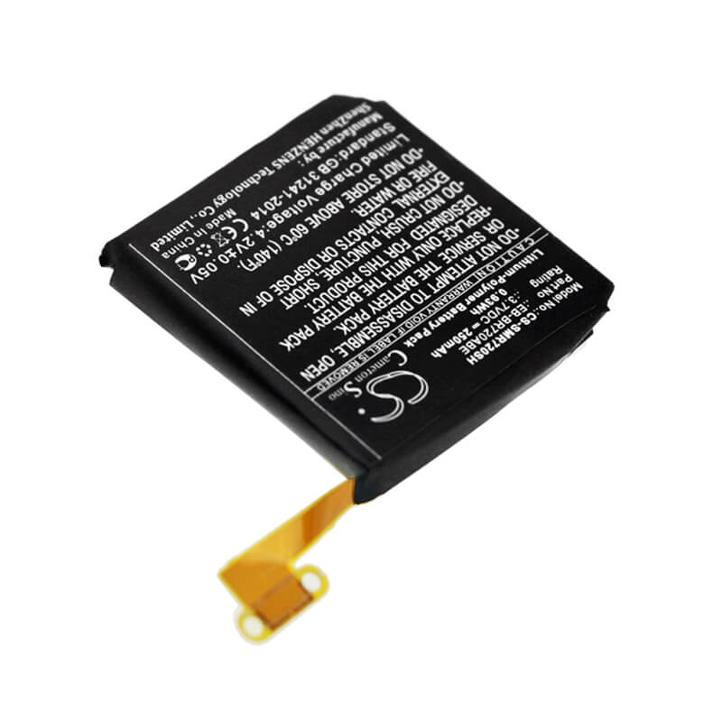 3.7V, 250mAh, Li-Polymer Battery fits Samsung, Gear S2, Gear S2 Classic, 0.925Wh
