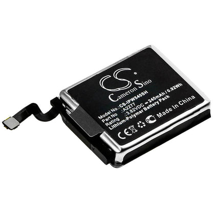 3.82V, 240mAh, Li-Polymer Battery fits Apple, Mwwp2lla, Watch Series 5 40mm, 0.9168Wh
