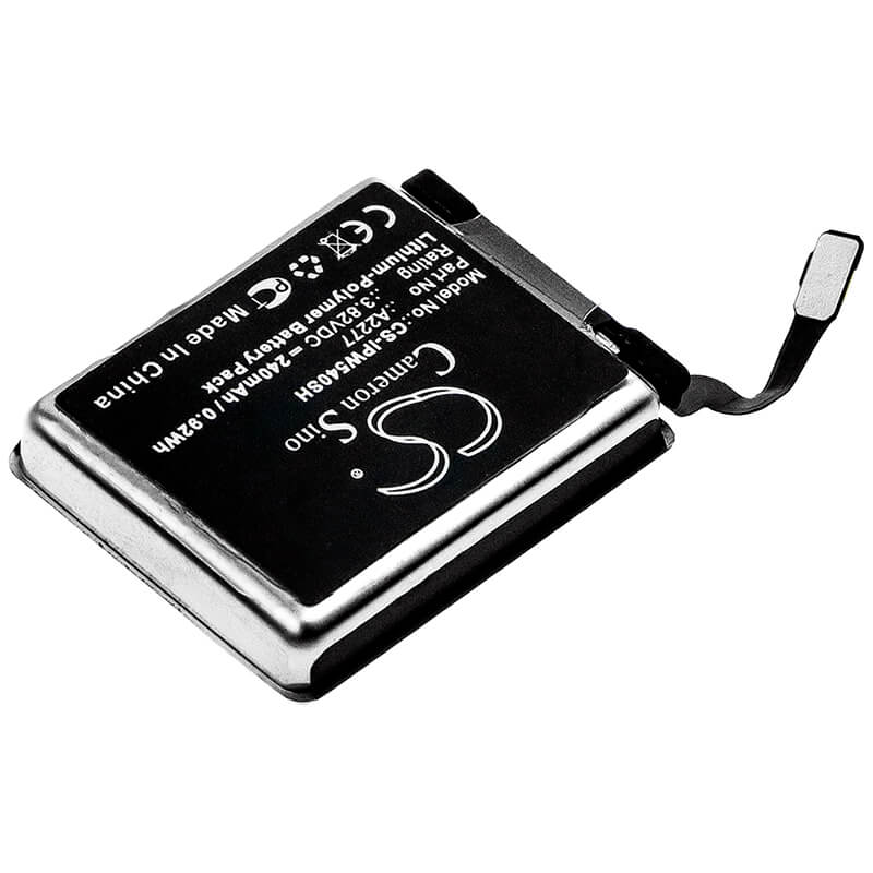 3.82V, 240mAh, Li-Polymer Battery fits Apple, Mwwp2lla, Watch Series 5 40mm, 0.9168Wh