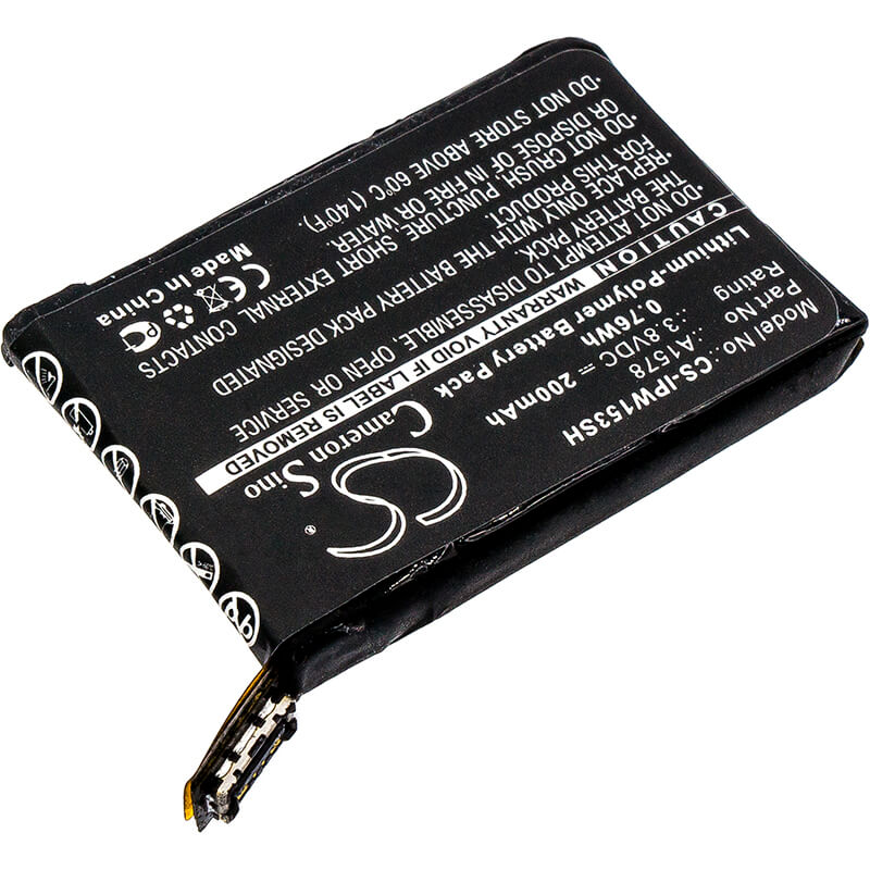 3.8V, 200mAh, Li-Polymer Battery fits Apple, A1553, A1554, 0.76Wh