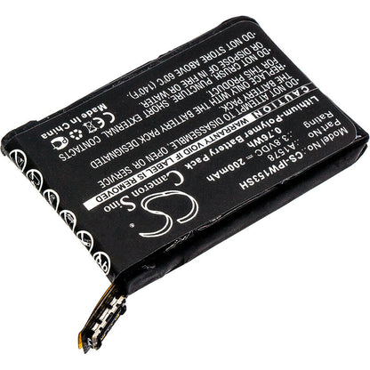 3.8V, 200mAh, Li-Polymer Battery fits Apple, A1553, A1554, 0.76Wh