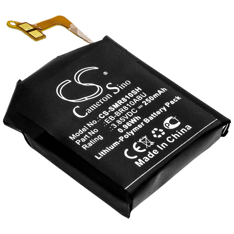 3.85V, 250mAh, Li-Polymer Battery fits Samsung, Galaxy Watch 42mm, Sm-r810, 0.9625Wh