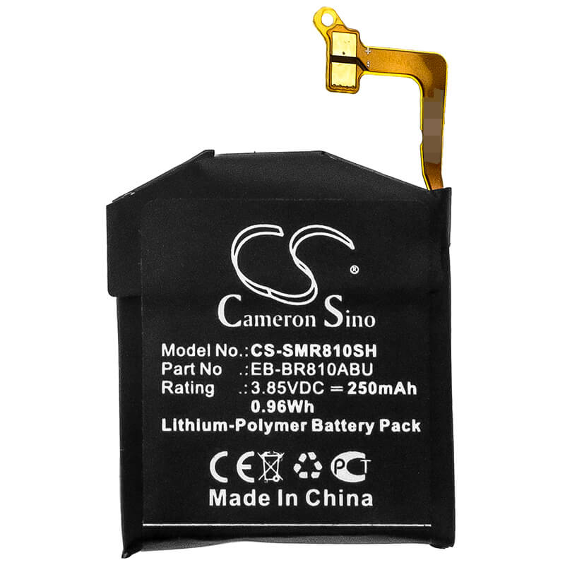 3.85V, 250mAh, Li-Polymer Battery fits Samsung, Galaxy Watch 42mm, Sm-r810, 0.9625Wh