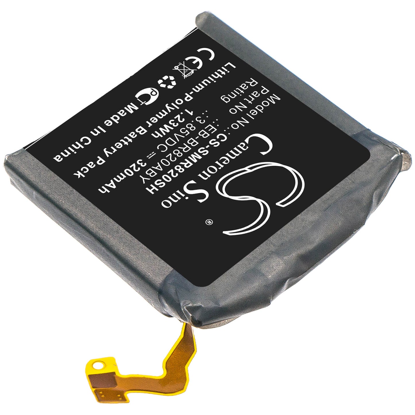 3.85V, 320mAh, Li-Polymer Battery fits Samsung, Galaxy Watch Active 2, Galaxy Watch Active 2 44mm, 1.232Wh