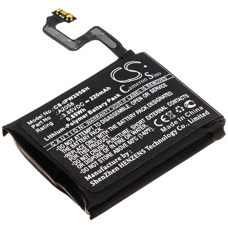 3.85V, 220mAh, Li-Polymer Battery fits Apple, A1975, A1977, 0.847Wh