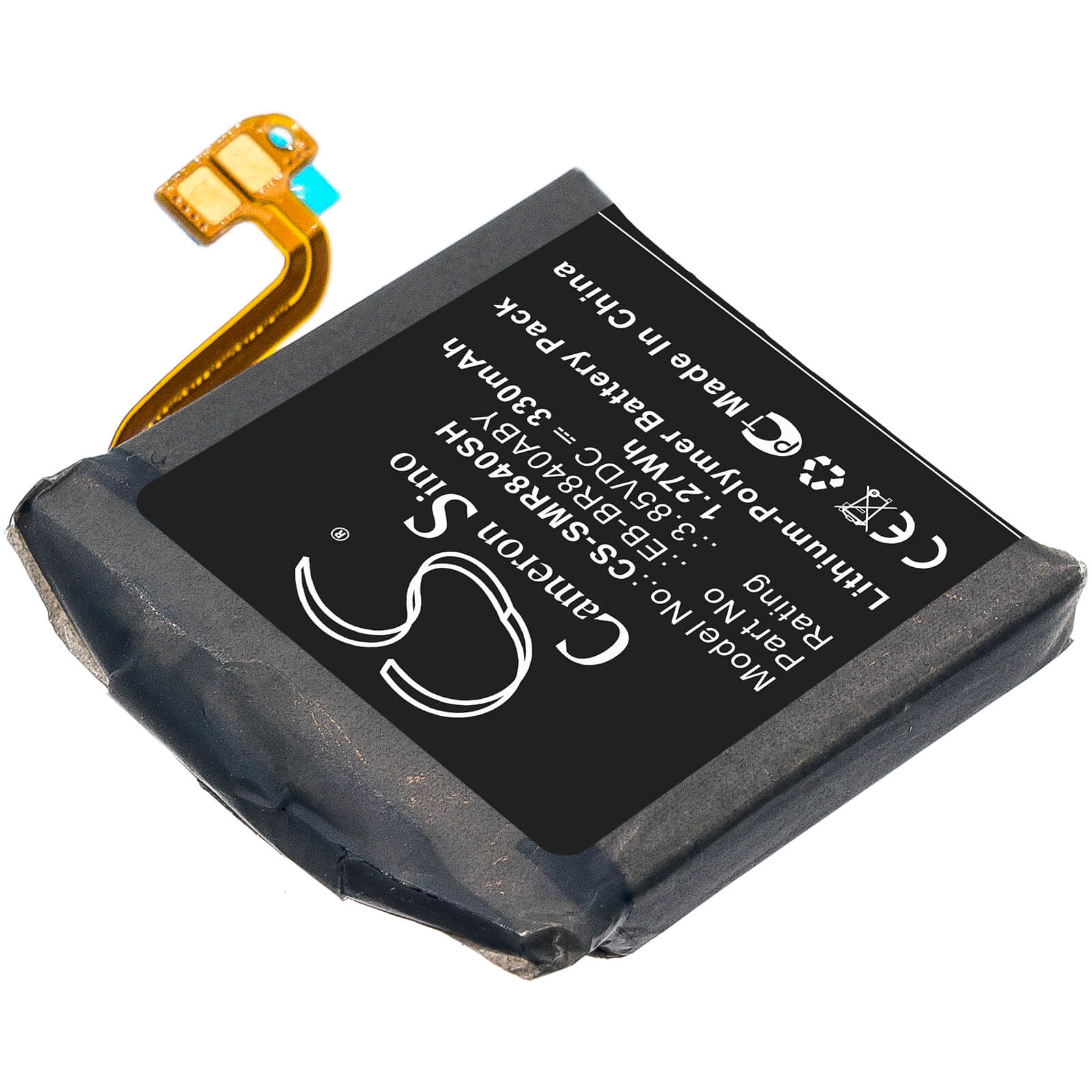 3.85V, 330mAh, Li-Polymer Battery fits Samsung, Galaxy Watch3 45mm, Sm-r840, 1.2705Wh
