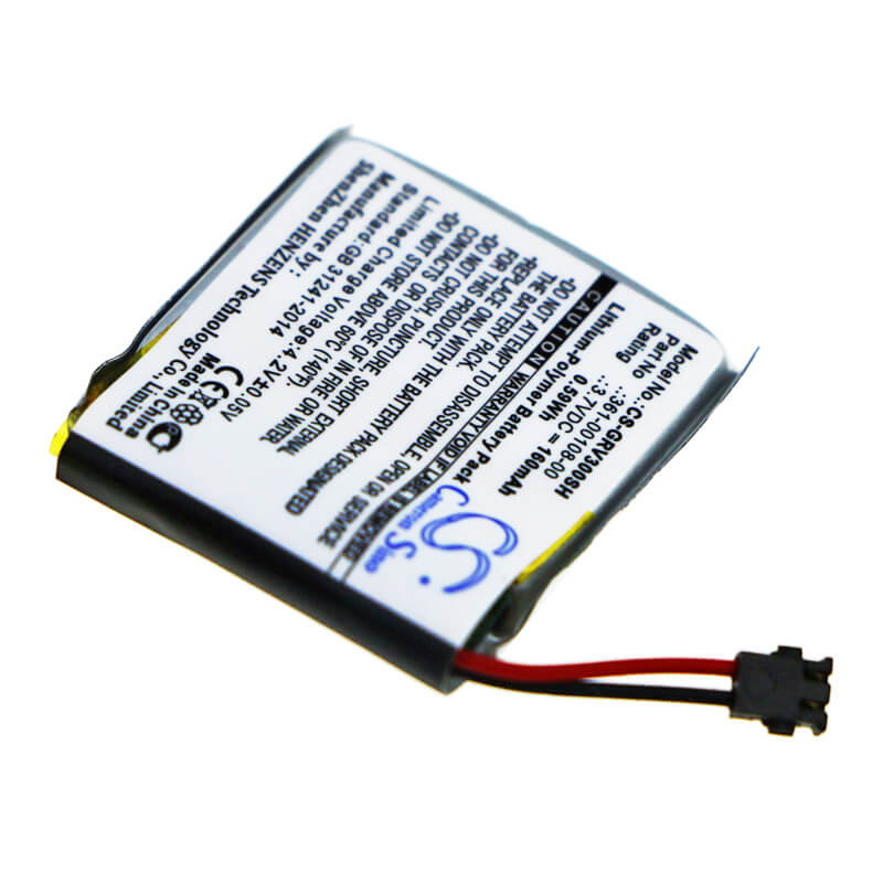 3.7V, 160mAh, Li-Polymer Battery fits Garmin, Vivoactive 3, Vivoactive 3 Music, 0.592Wh