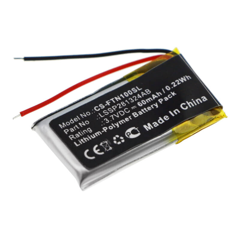 3.7V, 60mAh, Li-Polymer Battery fits Fitbit, One, 0.222Wh