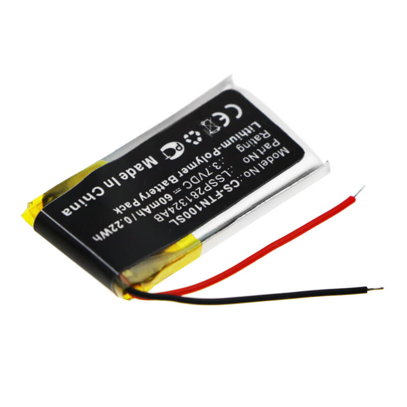 3.7V, 60mAh, Li-Polymer Battery fits Fitbit, One, 0.222Wh