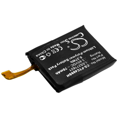 3.85V, 70mAh, Li-Polymer Battery fits Fitbit, Charge 3, Fb409, 0.2695Wh