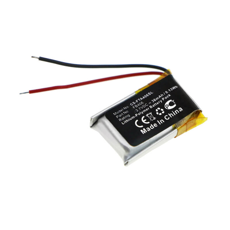 3.7V, 36mAh, Li-Polymer Battery fits Fitbit, Alta, 0.1332Wh