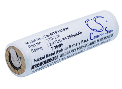 2.4V, 3000mAh, Ni-MH Battery fits Wahl, 7500, 7700, 7.2Wh
