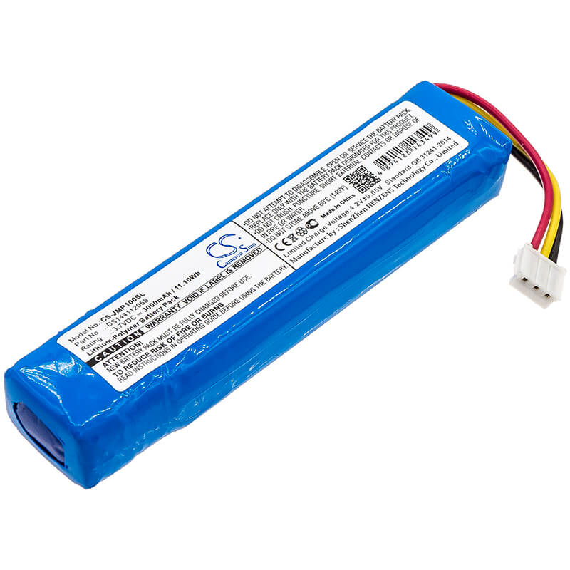 3.7V, 3000mAh, Li-Polymer Battery fits Jbl, Pulse 1, 11.1Wh