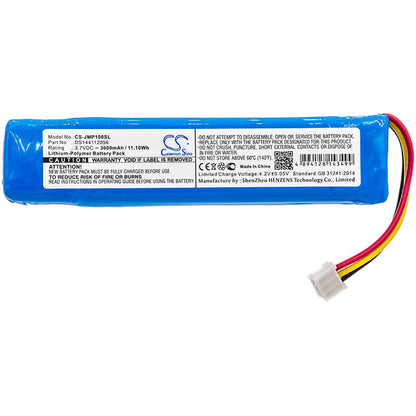 3.7V, 3000mAh, Li-Polymer Battery fits Jbl, Pulse 1, 11.1Wh