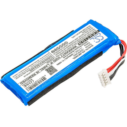 3.7V, 3000mAh, Li-Polymer Battery fits Jbl, Flip 3, Jblflip3gray, 11.1Wh