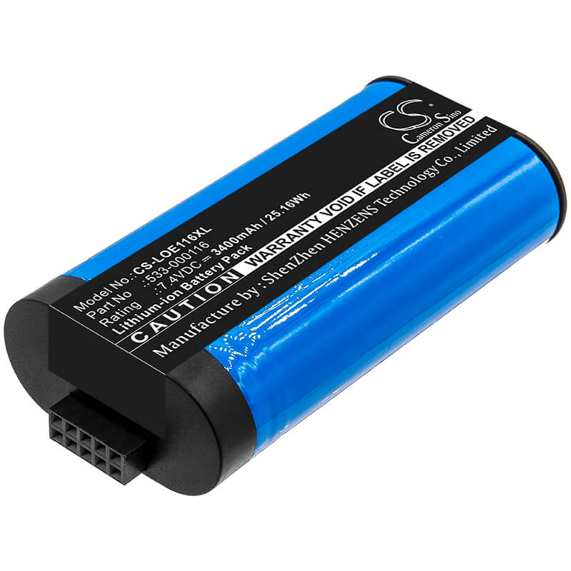 7.4V, 3400mAh, Li-ion Battery fits Logitech, S-00147, Ue Megaboom, 25.16Wh