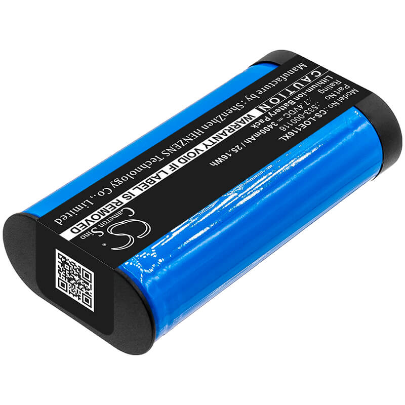 7.4V, 3400mAh, Li-ion Battery fits Logitech, S-00147, Ue Megaboom, 25.16Wh