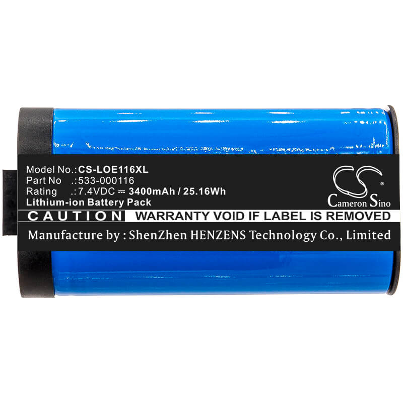 7.4V, 3400mAh, Li-ion Battery fits Logitech, S-00147, Ue Megaboom, 25.16Wh