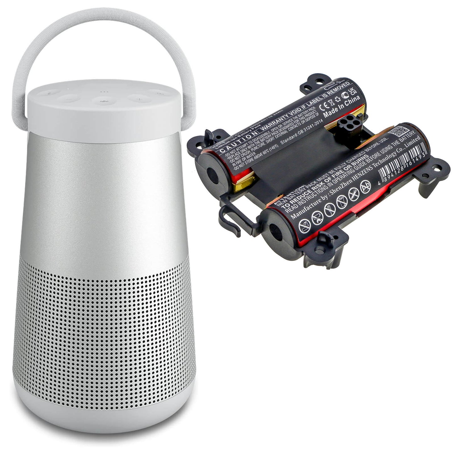 7.4V, 2600mAh, Li-ion Battery fits Bose, 71478, Soundlink Revolve Plus, 19.24Wh