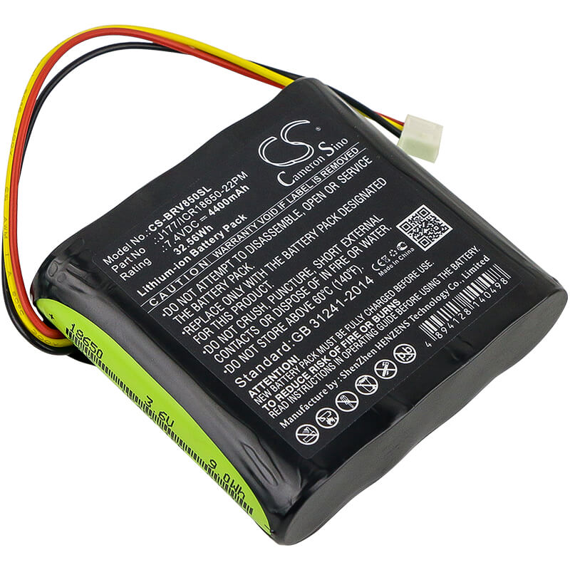 7.4V, 4400mAh, Li-ion Battery fits Braven, 850, Brv-hd, 32.56Wh