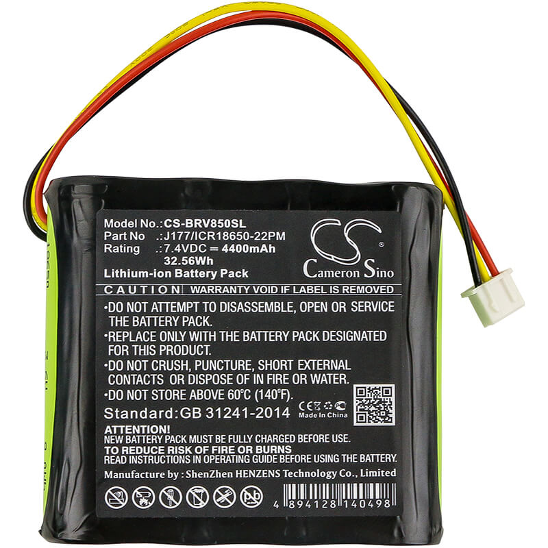 7.4V, 4400mAh, Li-ion Battery fits Klipsch, Kmc1, 32.56Wh