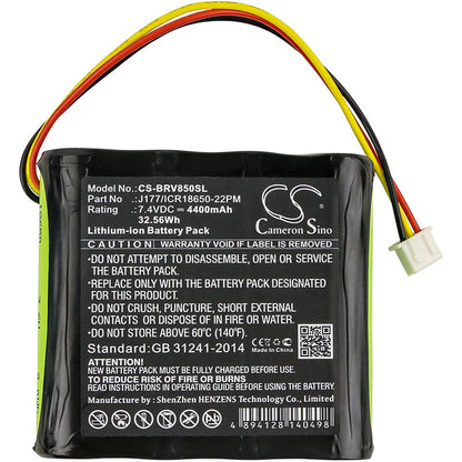 7.4V, 4400mAh, Li-ion Battery fits Klipsch, Kmc1, 32.56Wh