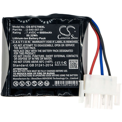 7.4V, 6800mAh, Li-ion Battery fits Soundcast, Outcast Vg7, 50.32Wh
