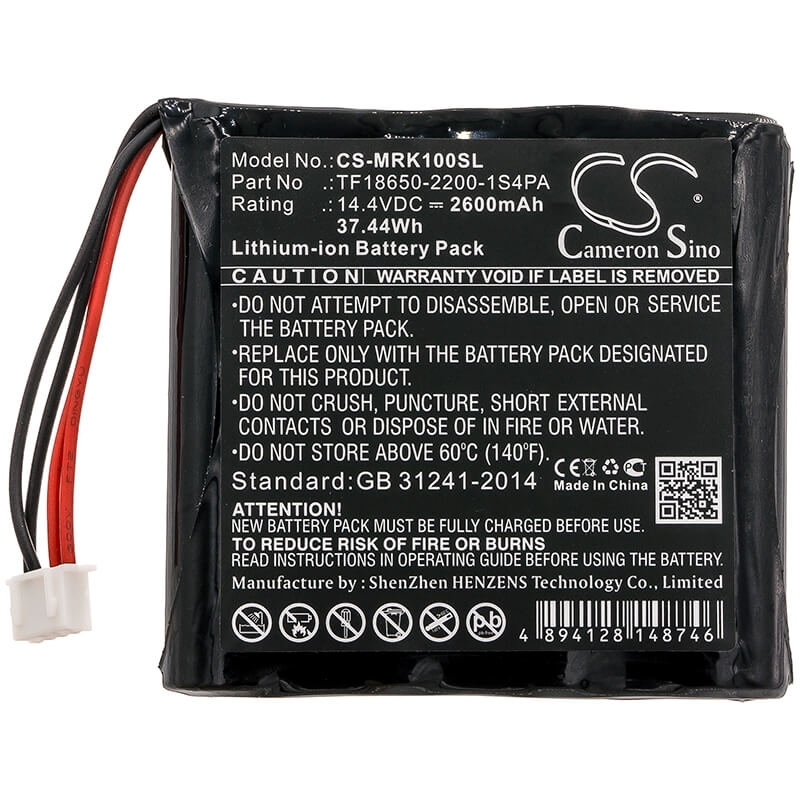 14.4V, 2600mAh, Li-ion Battery fits Marshall, Kilburn, 37.44Wh