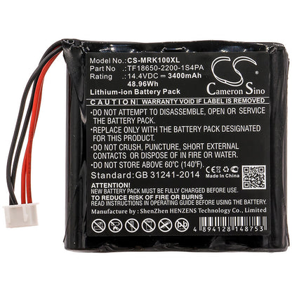 14.4V, 3400mAh, Li-ion Battery fits Marshall, Kilburn, 48.96Wh