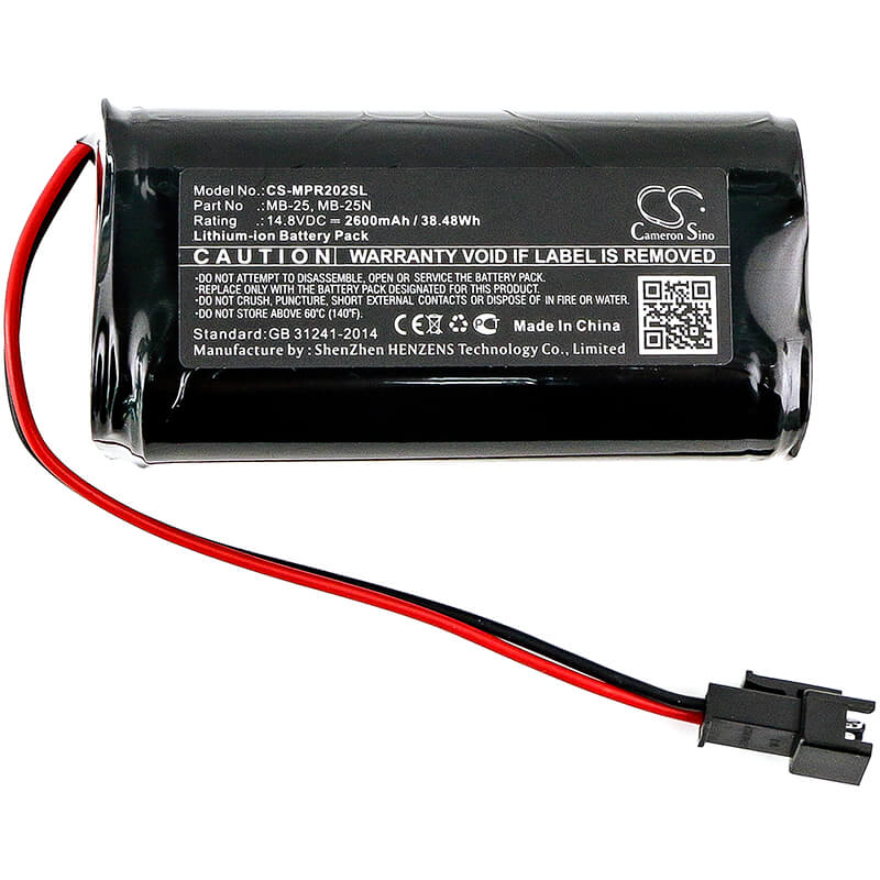 14.8V, 2600mAh, Li-ion Battery fits Mipro, Ma-101b, Ma-202, 38.48Wh