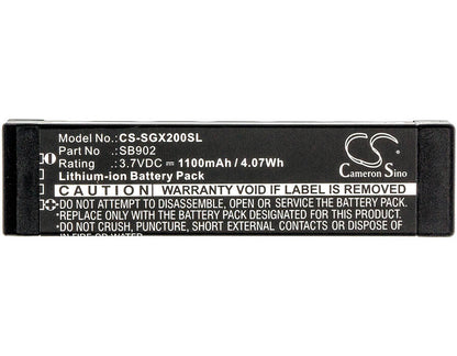 3.7V, 1100mAh, Li-ion Battery fits Shure, Glx-d Digital Wireless Systems, Glxd1, 4.07Wh
