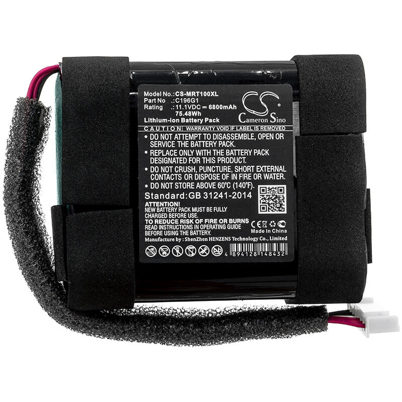 11.1V, 6800mAh, Li-ion Battery fits Marshall, Tufton, 75.48Wh