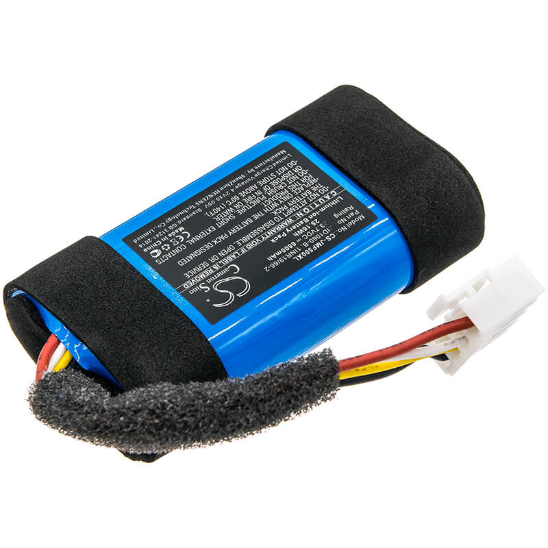 3.7V, 6800mAh, Li-ion Battery fits Jbl, Flip 5, Jblflip5whtam, 25.16Wh