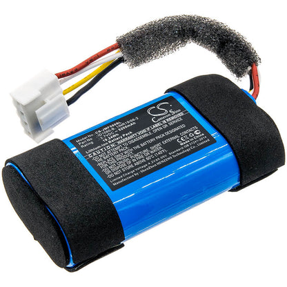 3.7V, 5200mAh, Li-ion Battery fits Jbl, Flip 5, Jblflip5whtam, 19.24Wh
