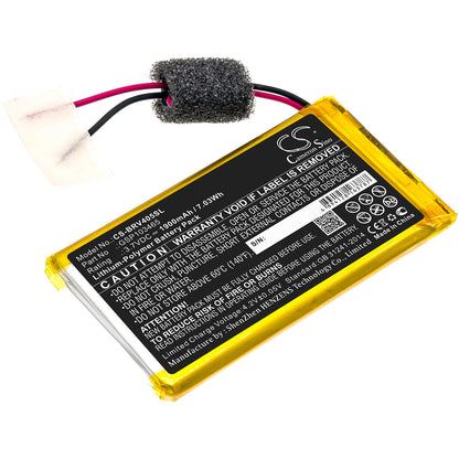 3.7V, 1900mAh, Li-Polymer Battery fits Braven, 405, 7.03Wh