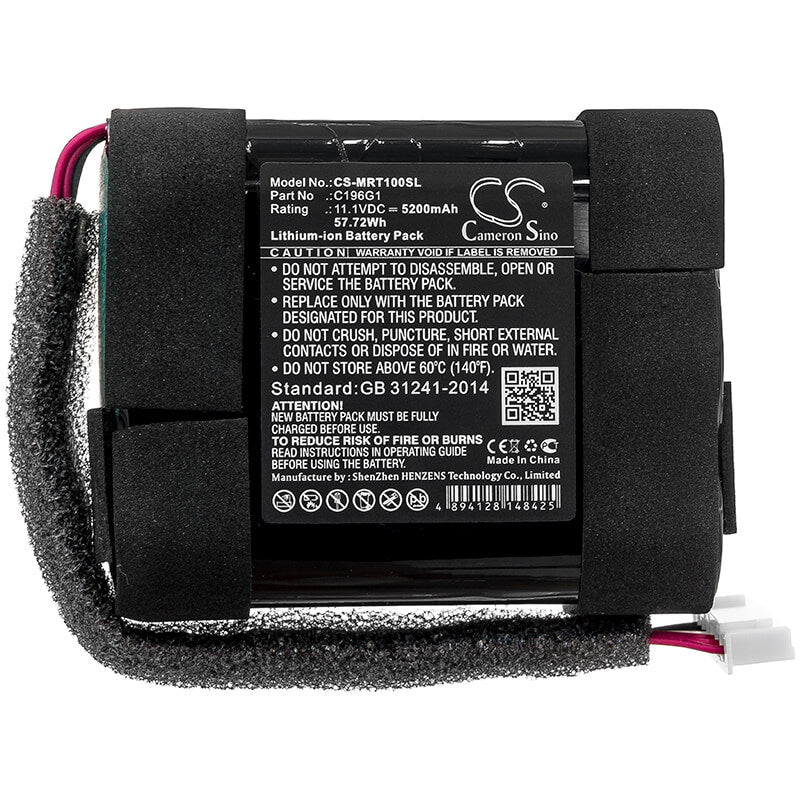 11.1V, 5200mAh, Li-ion Battery fits Marshall, Tufton, 57.72Wh