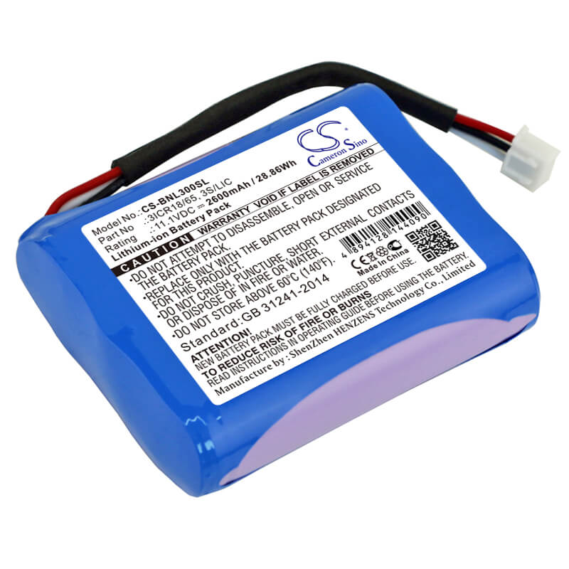 11.1V, 2600mAh, Li-ion Battery fits Bang & Olufsen, Beoplay A3, 28.86Wh