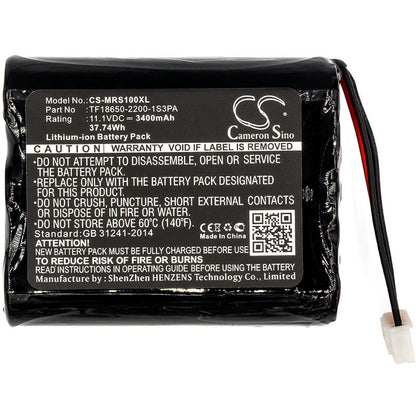 11.1V, 3400mAh, Li-ion Battery fits Marshall, Stockwell, 37.74Wh